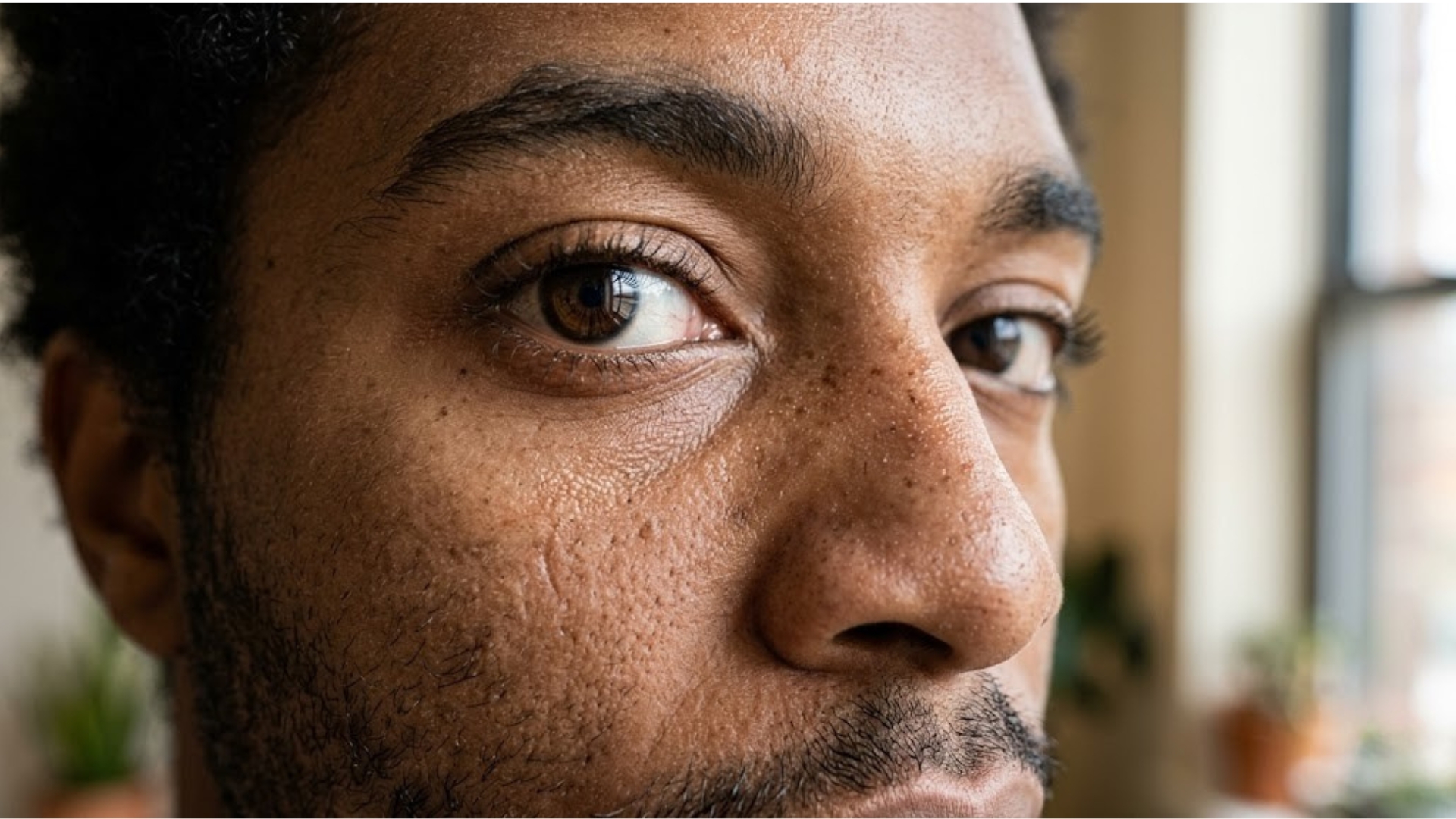 Zoomed comparison showing face drift and uncanny valley versus consistent natural AI face